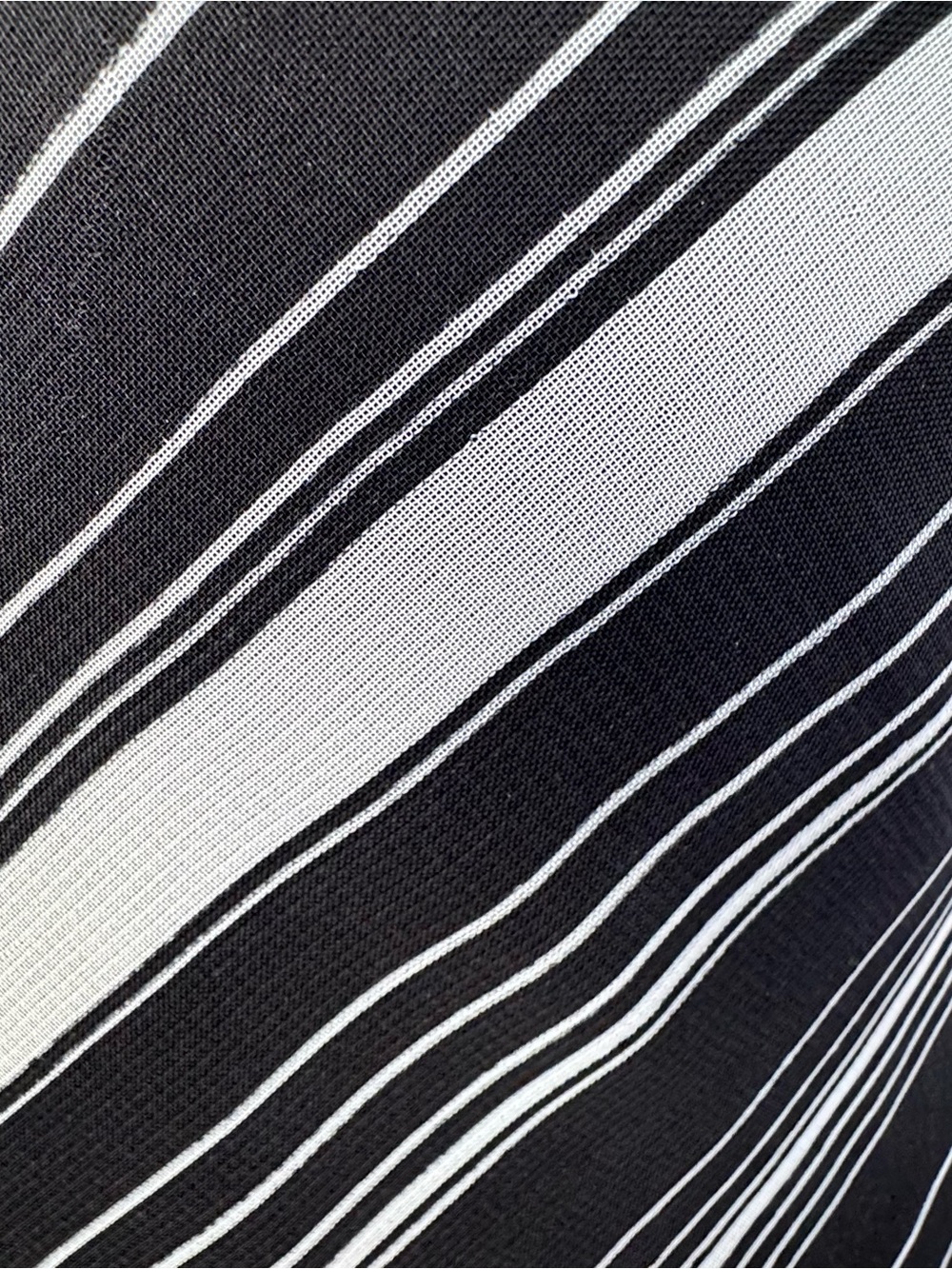 Vintage Ombre Stripe Midi Dress Y2K Cowl Neck Bias Cut Slip sz 6 - Picture 5 of 6